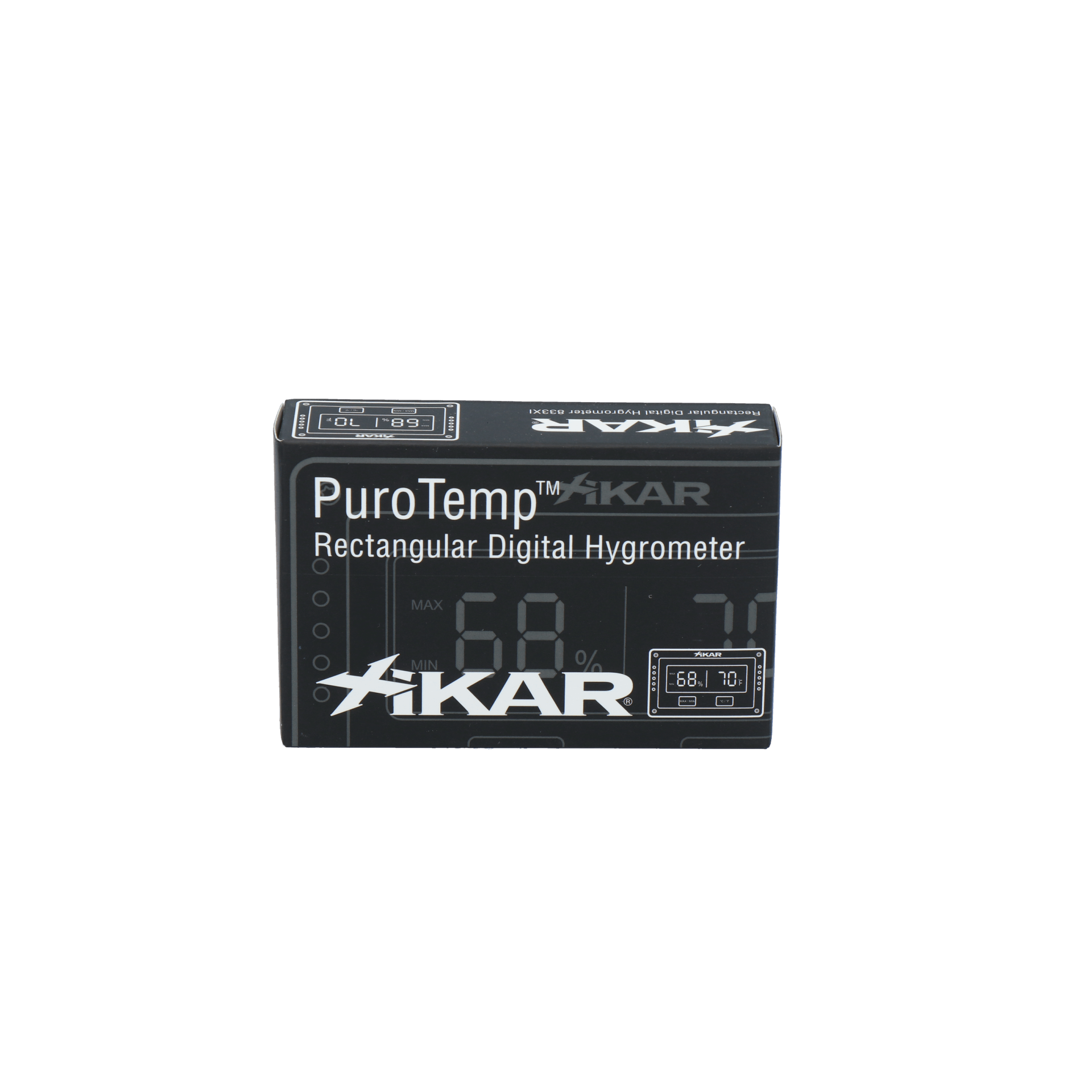 Xikar Thermo- und Hygrometer Puro Temp eckig – Bild 2