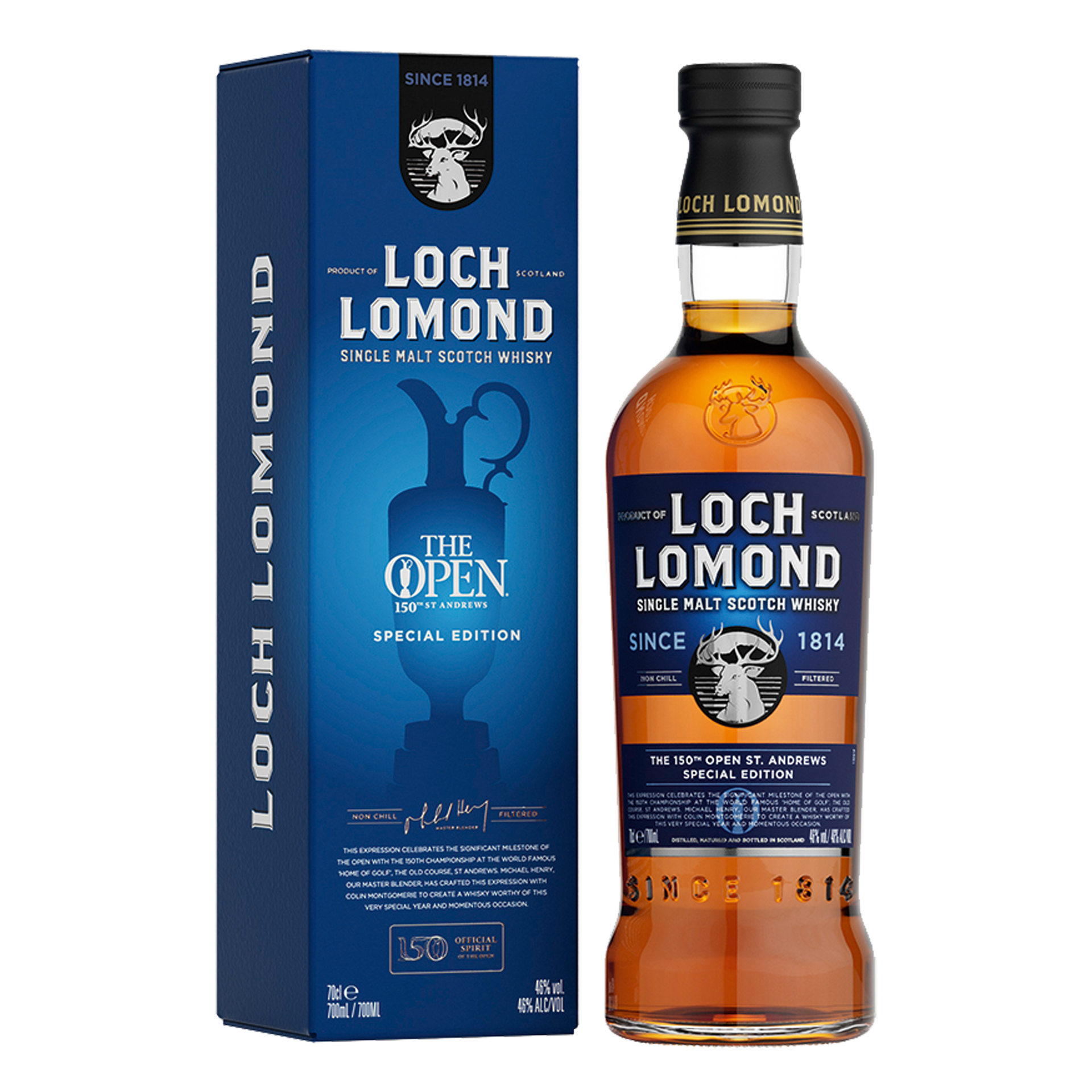 Loch Lomond the open 150th. ST. Andrews 70cl