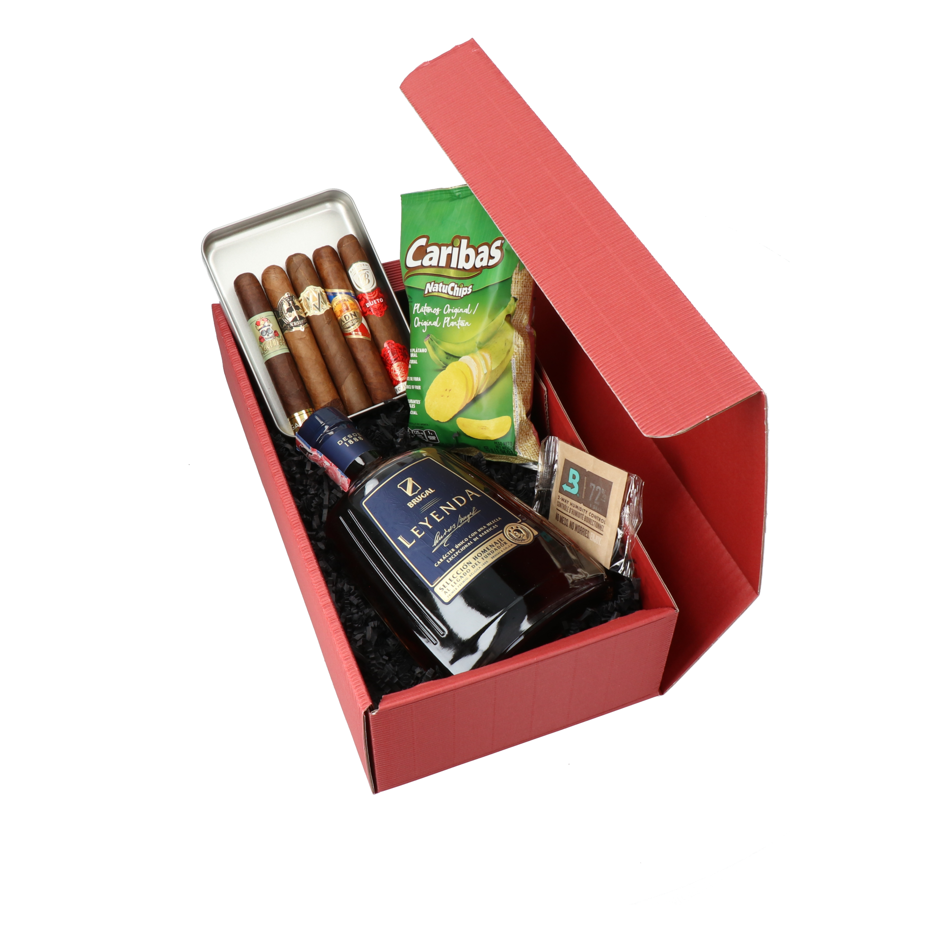Dom. Rep. Robusto Mix und Brugal-Leyenda Rum Geschenkset