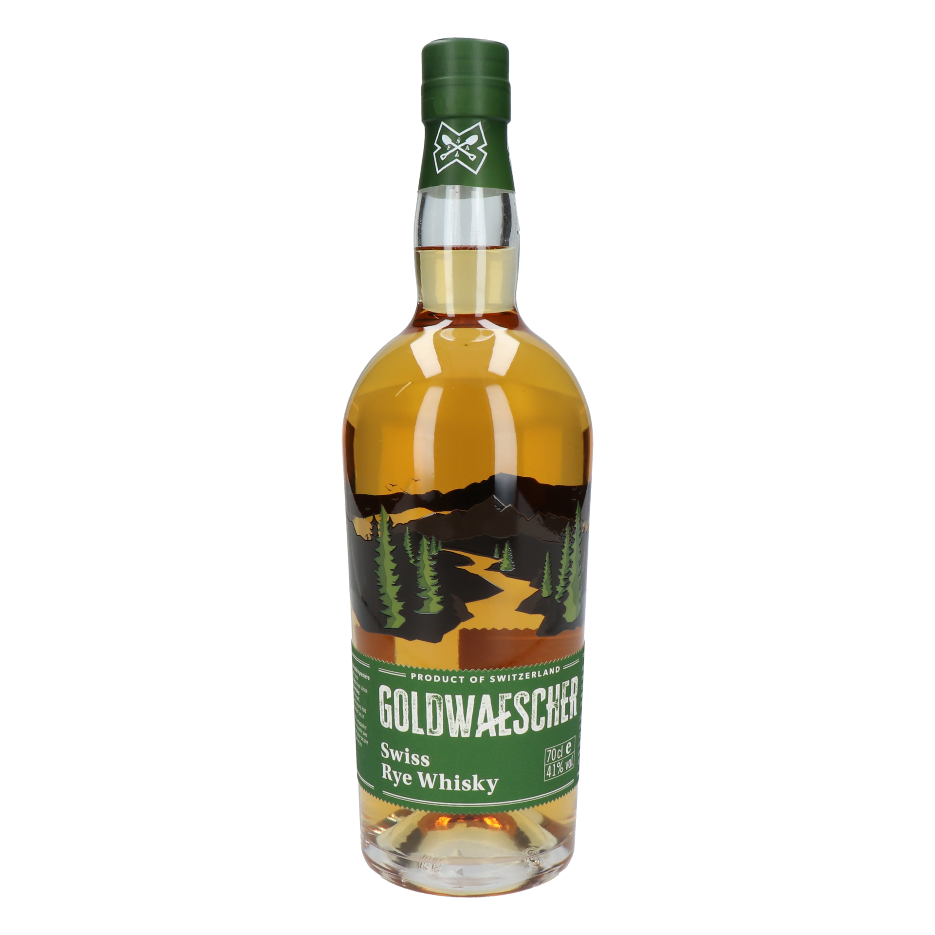 Goldwaescher - Greenlabel - Swiss Rye Whisky