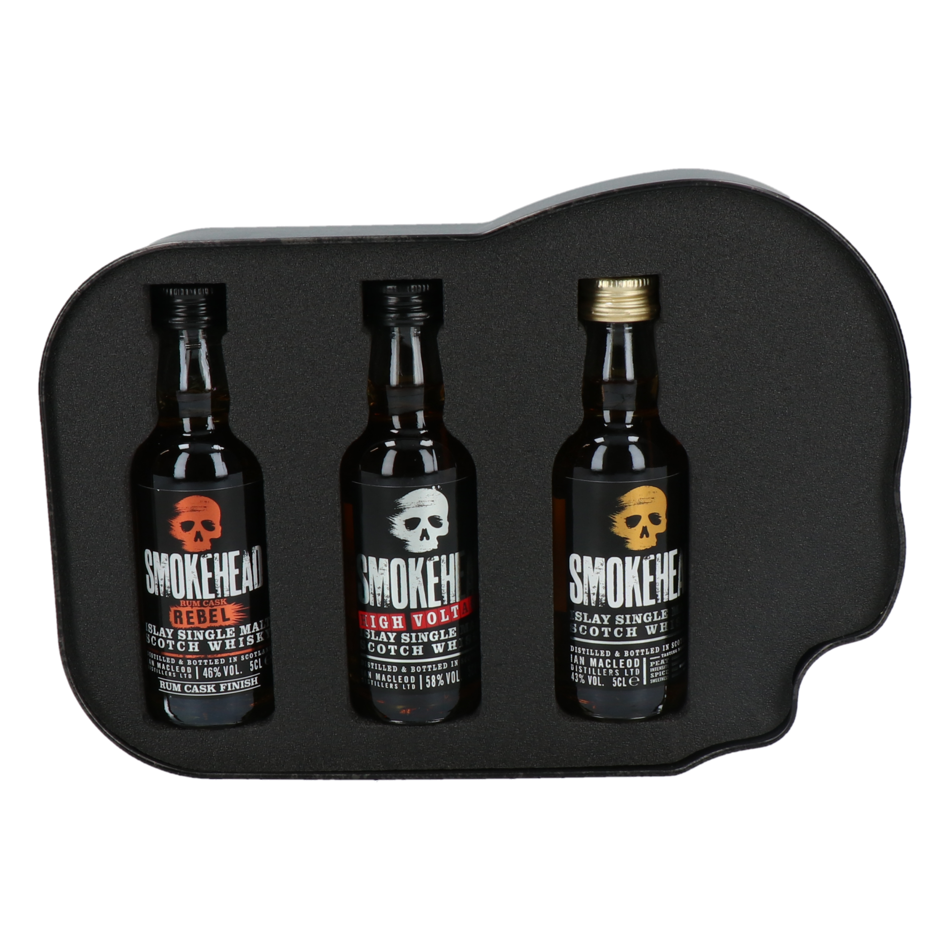 Smokehead - Miniature Trio (Classic/High Voltage/Rum Rebel - 3 x 5 cl) – Bild 3