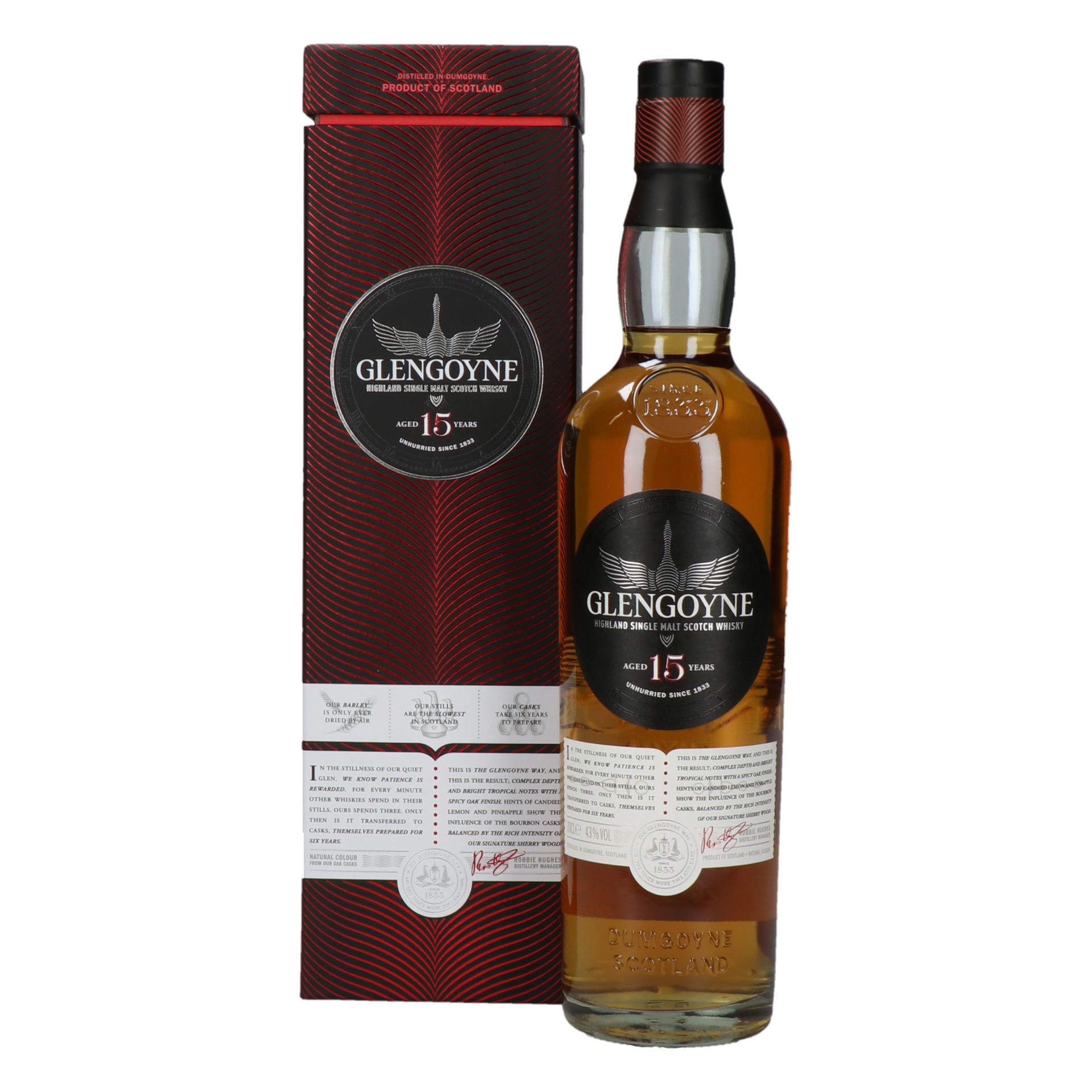 Glengoyne - 15yo - Highland Single Malt Scotch Whisky 70cl