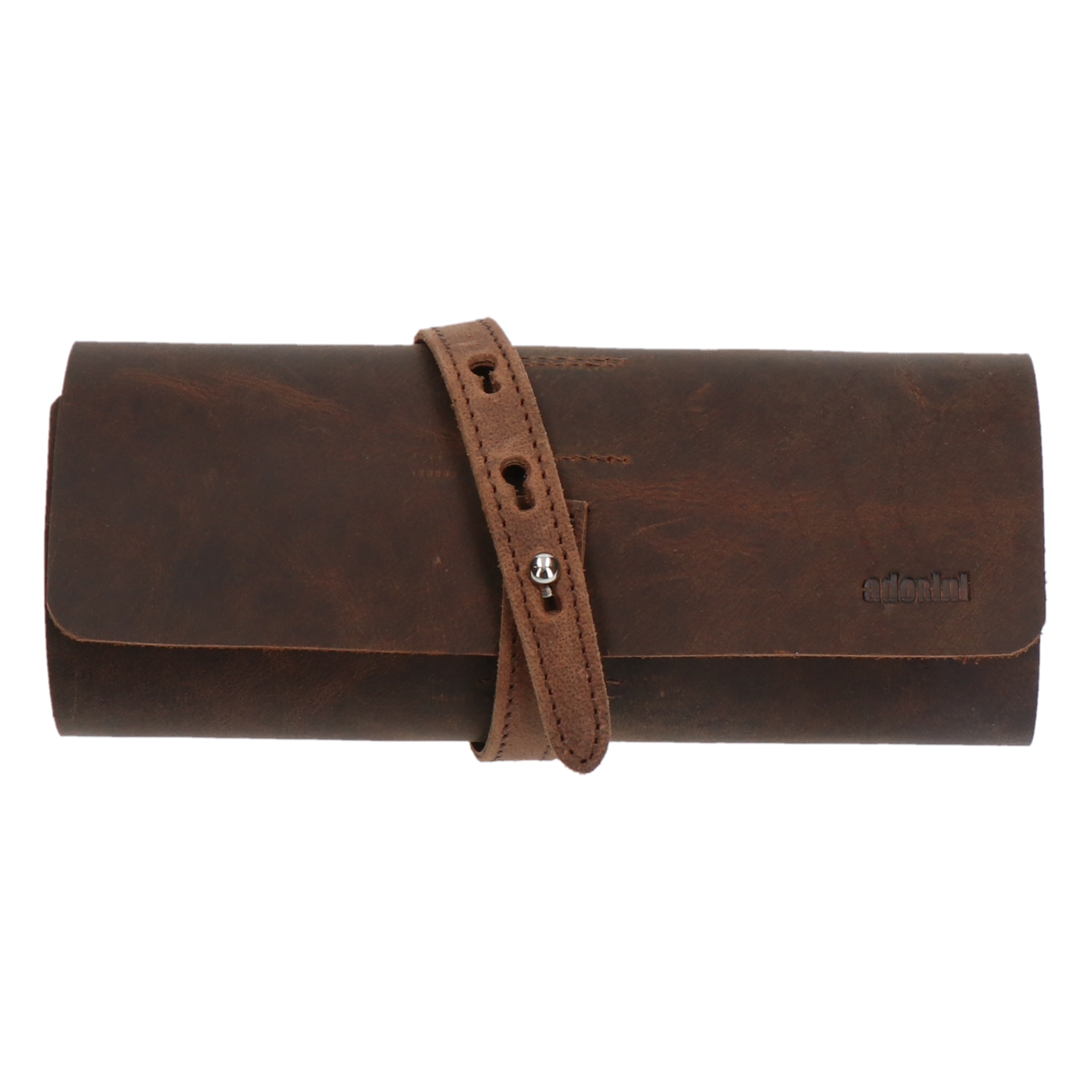 Adorini Cigar Roll Echtleder Braun