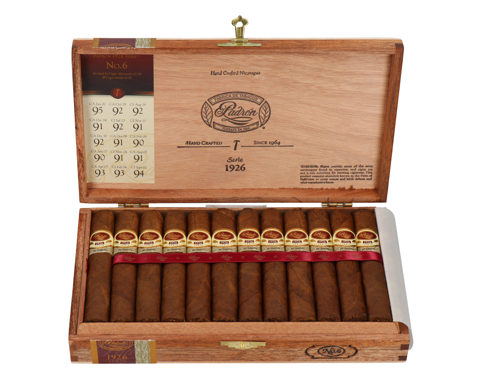 Padron 1926 Anniversary No. 6 Natural Robusto – Bild 3