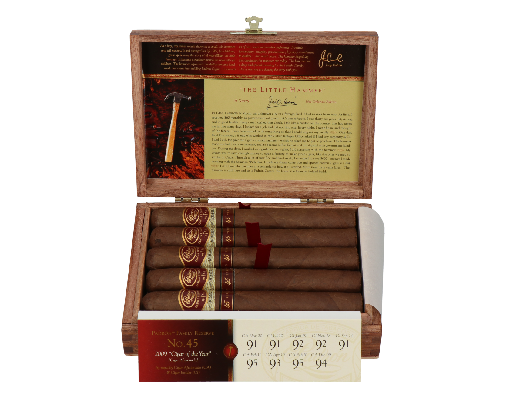 Padron Family Reserve No. 45 Natural Toro – Bild 3