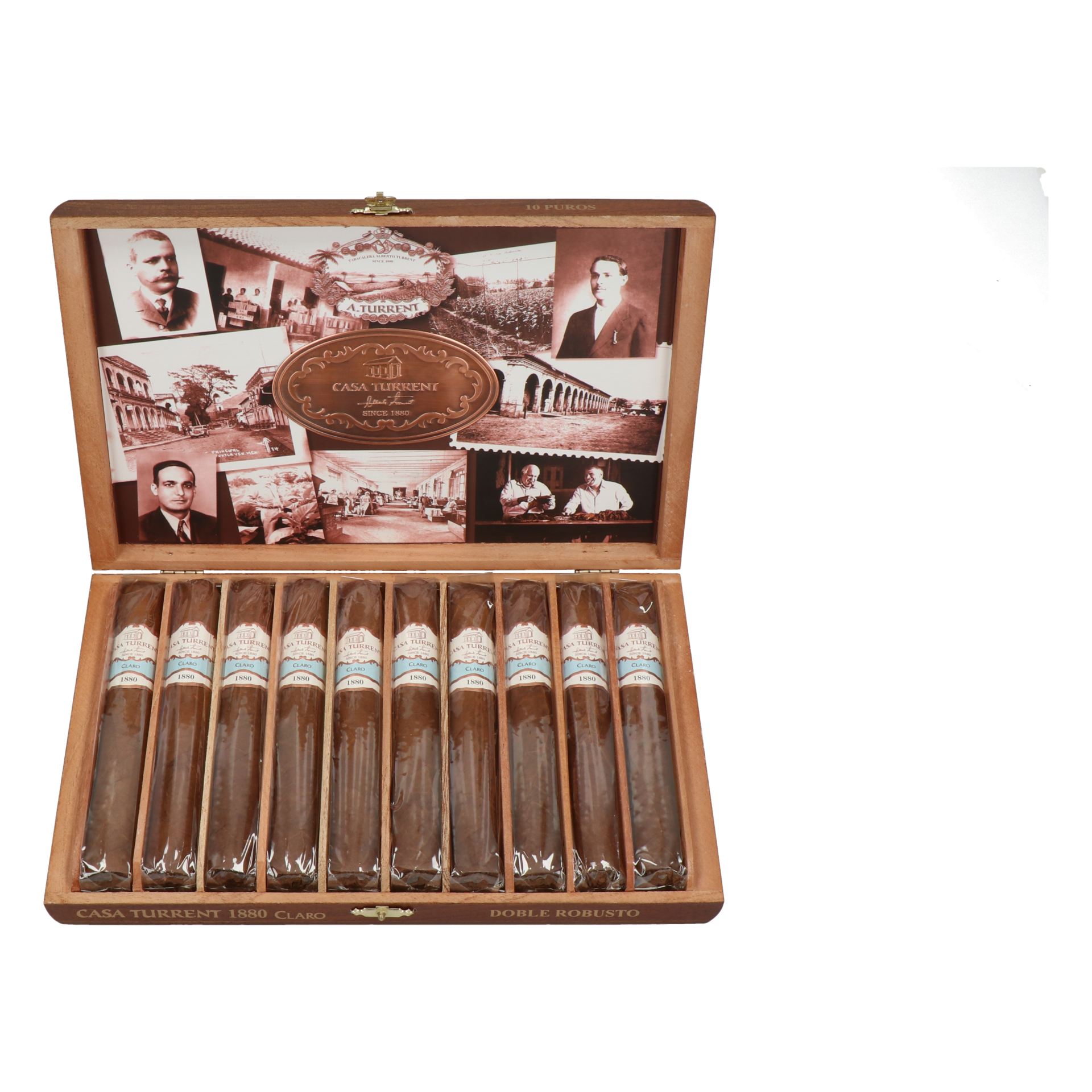 Casa Turrent 1880 Claro Doble Robusto – Bild 2