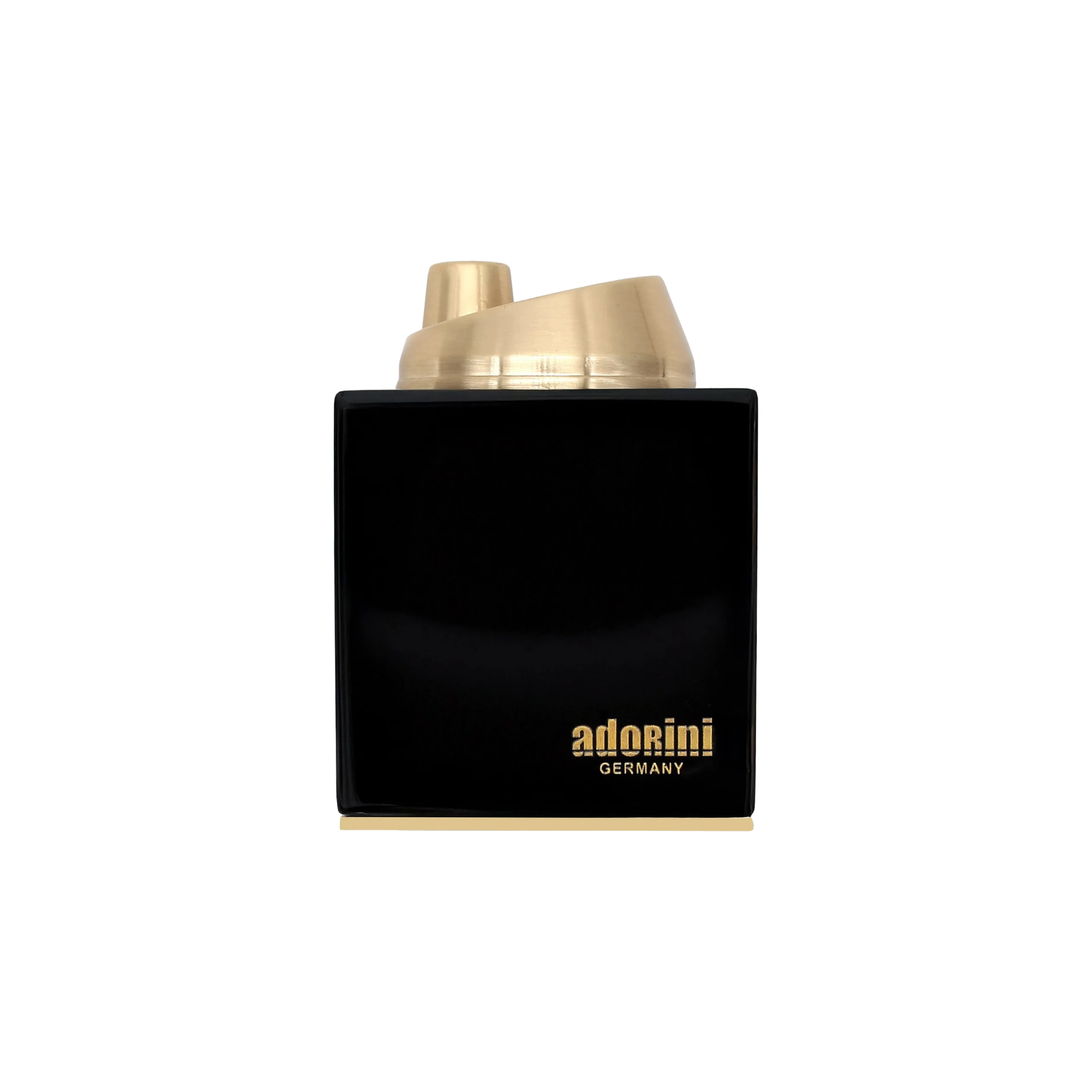 Adorini Hochglanz Schwarz Gold Tischfeuerzeug – Bild 2